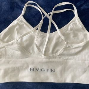 NVGTN White Sports Bra